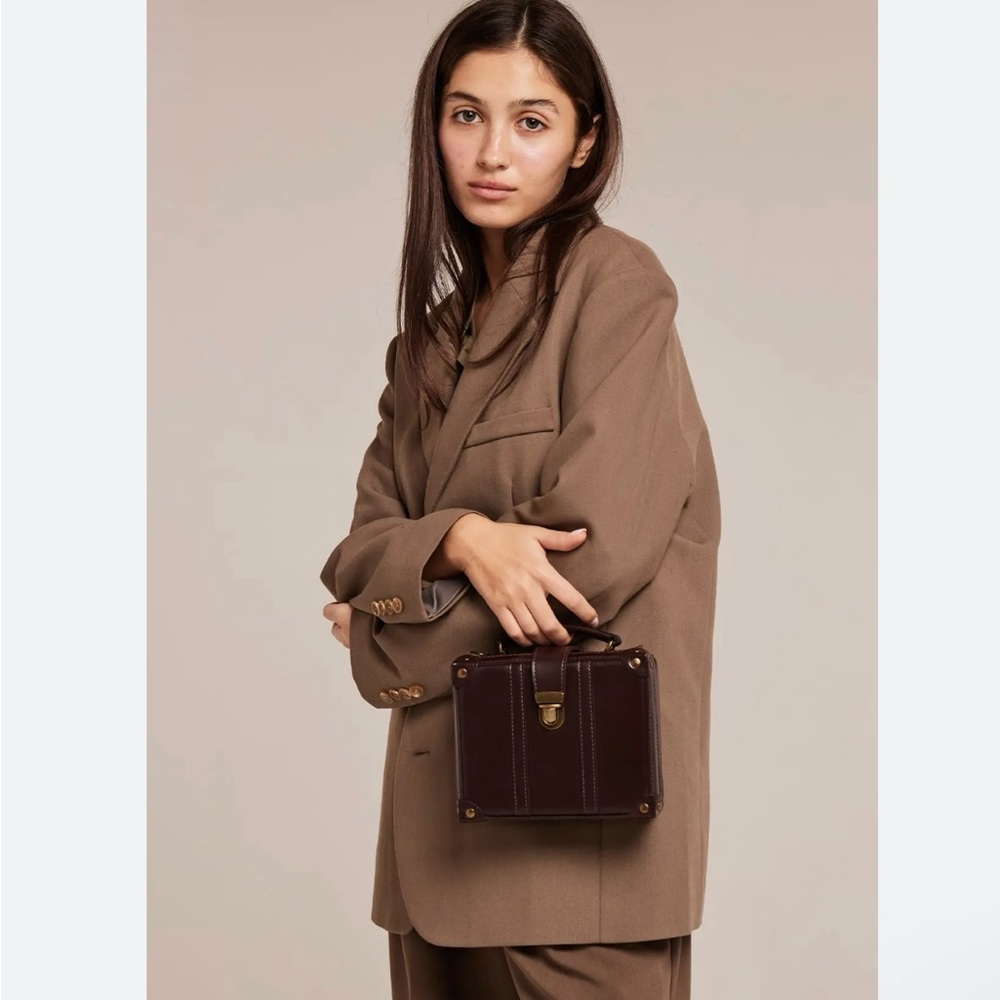 BEARA BEARA Fiona Mini Box Bag in BROWN🌹SOLD🌹
